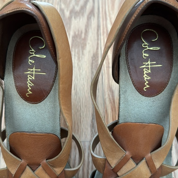 Cole Haan Maria Sharapova heels - Size 7.5B (Brown/Tan) - New without box - Picture 5 of 6